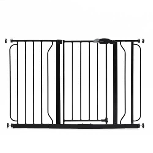 Regalo Easy Step 49-Inch Extra Wide Baby Gate, Includes 4-Inch and 12-Inch Extension Kit, 4 Pack of Pressure Mount Kit White