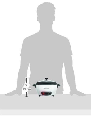 BLACK+DECKER 2-in-1 Rice Cooker & Food Steamer - 6-Cup Capacity, Automatic Keep Warm, Nonstick Bowl, Steaming Basket - Effortless Cooking — view 9
