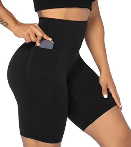Sunzel 10" / 8" / 5" / 3" Biker Shorts for Women with Pockets, High Waisted Yoga Workout Shorts — view 2