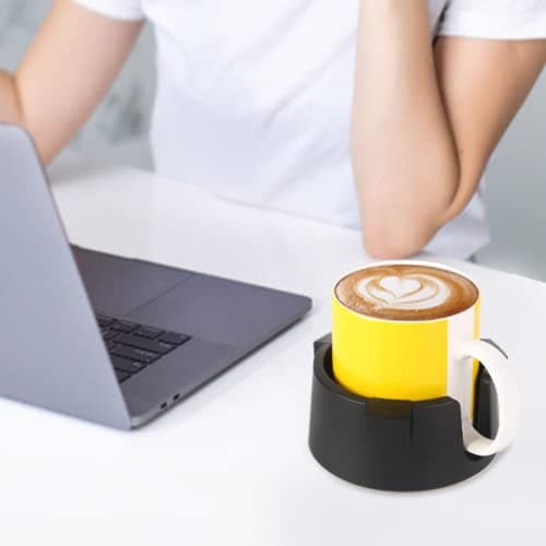 Samhe Anti-Spill Cup Holder Adjustable Desk Drink Holder Non-Tipping Table Coaster Cup Holder for Couch Bed RV Office Home — view 3