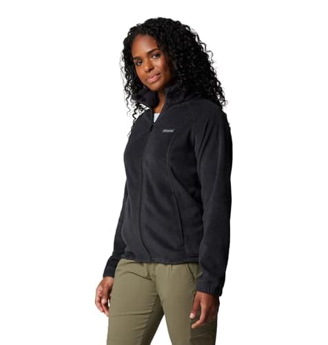 Columbia Womens Benton Springs Full Zip Fleece Jacket, Black, Medium — view 4
