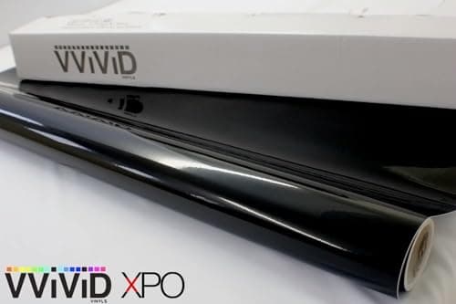 VViViD Gloss Black Vinyl Wrap Adhesive Film Air-Release Decal Roll (6ft x 5ft) — view 4