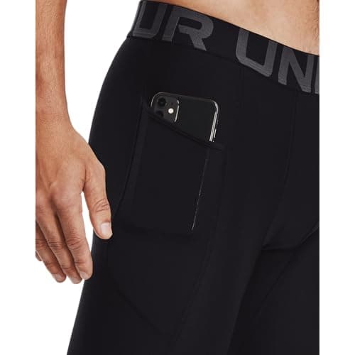 Under Armour Men's Armour HeatGear Leggings , Black (001)/Pitch Gray, Large — view 6