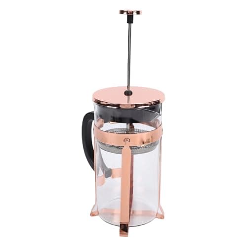 Asixxsix French Press Coffee Maker, 34 Ounce Borosilicate Glass Double Layer Filter Portable Coffee French Press, Cold Brew Maker with Easy Operation for Camping Travel Tea Brewing