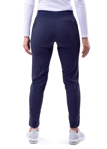 Adar Pro Scrubs for Women - Ultimate Yoga Jogger Scrub Pants - P7104 - Navy - XL