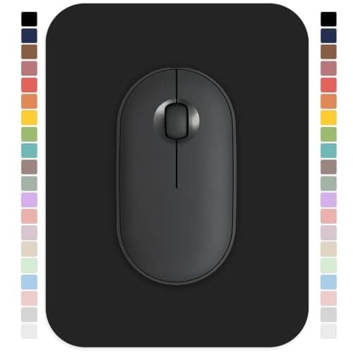 Dacovi Small Mouse pad, with Edge-Sewn Design, extends Service Life by Twice, occupying the Optimal Size for the Mouse and Wrist Position. (Black)