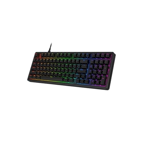 HyperX Eve 1800 – Gaming Keyboard, 1800 Form Factor,10 Zone Customizable RGB Lighting, Built-in Media Buttons, Membrane Switches, – Black — view 2