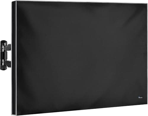 TV Covers Outdoor 50 Inch | Waterproof and Weatherproof TV Covers | Outdoor TV Enclosure | Smart Shield TV Screen Protector for Outside TV | Cover for Moving | TV Display Protectors – Black