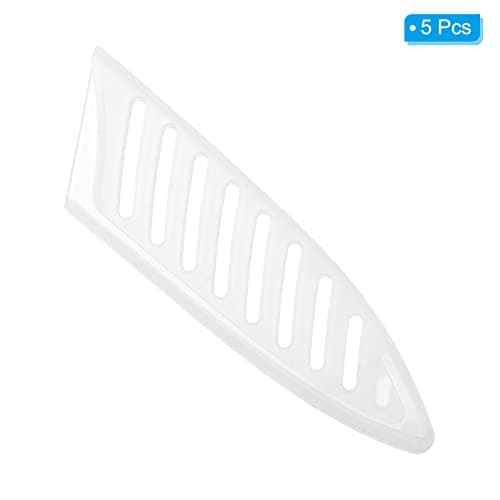 PATIKIL PP Safety Knife Cover Sleeves for 3.5" Paring Knife, 5 Pack Knives Edge Guard Blade Protector Universal Knife Sheath for Kitchen, White — view 2