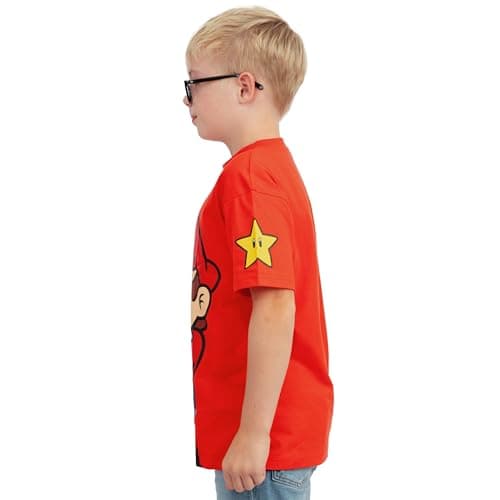 Super Mario Boys T-Shirt 3 Pack, Short Sleeve Mario, Luigi and Yoshi Summer Tops, Cotton Clothes for Boys 6 — view 2