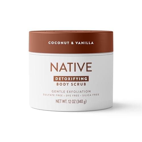 Native Body Scrub, Gently Exfoliates & Moisturizes for Smoother Skin in 1 Wash, Clean, Minimal, Silica-Free Ingredients for Sensitive Skin, for Women & Men, Coconut & Vanilla, 12 oz — view 5
