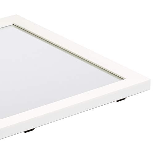 Amazon Basics Rectangular Wall Mirror 16" x 20" - Standard Trim, White — view 2