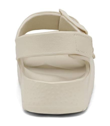 ChayChax Toddler Boys Girls Double Buckle Sandals Children's Adjustable Back Strap Water Sandal, Beige, 7 Toddler — view 4