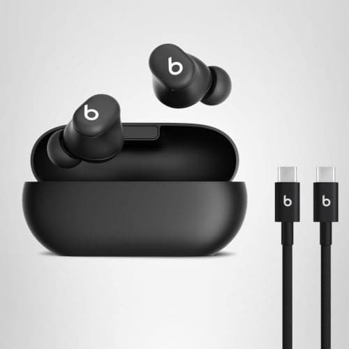 Beats Solo Buds - Wireless Bluetooth Earbuds with USB-C Charging Cables (1.5) - Matte Black — view 5