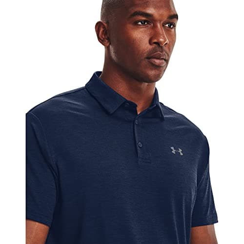 Under Armour Men's Playoff 2.0 Golf Polo , Academy Blue (408)/Pitch Gray , XX-Large — view 3