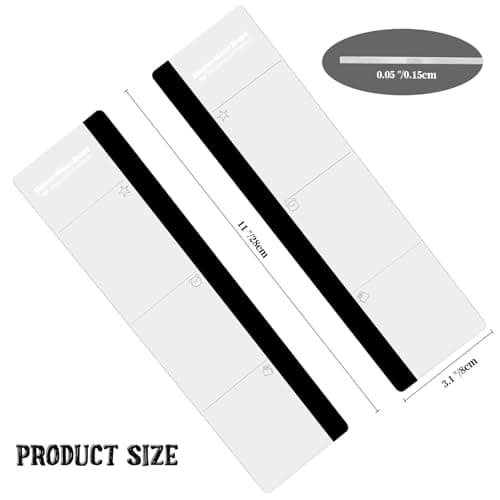 Office Desk Accessories 2pcs Computer Monitor Memo Board Message Board Transparent Acrylic Side Panel Sticky Note Board Left and Right Computer Note Board Suitable for Women Work Form Home Office