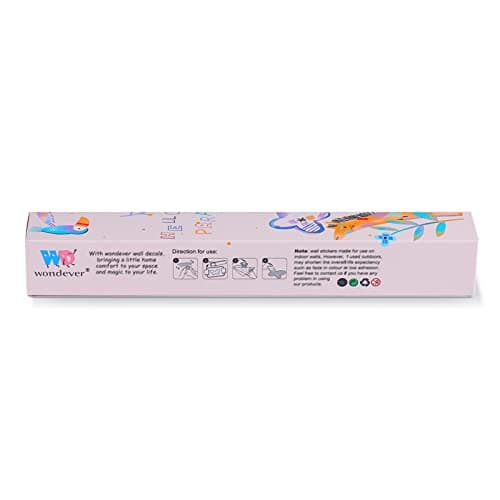 wondever Watercolor Flower Fairy Wall Stickers Pink Floral Girls Butterfly Peel and Stick Wall Art Decals for Baby Nursery Kids Room Girls Bedroom — view 4