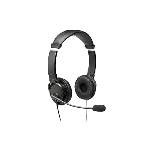 Kensington Hi-Fi Headphones with Microphone (K97603WW), Black, Universal, 3.5mm