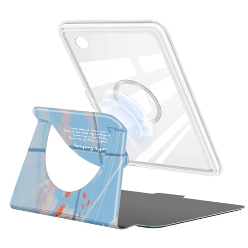 360 Degree Rotating Case for 6" Kobo Clara Colour 2024 Released, Detachable Magnetic Design Protective Adjustable Stand Cover Clear Back with Auto Sleep/Wake, Cat's Dreams — view 2