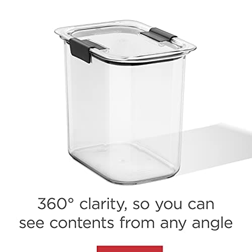 Rubbermaid Brilliance Pantry Food Storage Containers, Set of 4 (8 Pieces), BPA-Free, Clear, Airtight — view 5