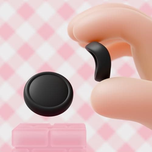 PlayVital Thumb Grips for Nintendo Switch 2, 4-Pack Silicone Joystick Caps for Joycon 2 Accessories, Comfort Thumbstick Grip Covers - Black — view 5