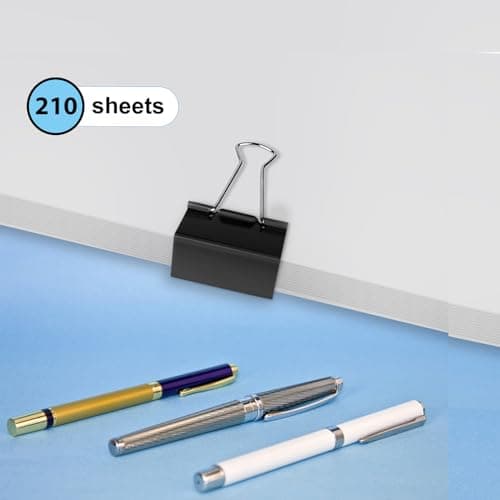 Ufmarine Extra Large Binder Clips 2 inch, (72 Pcs) Big Paper Clips for Office — view 4