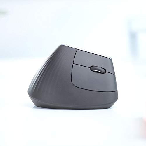 Logitech MX Vertical Wireless Mouse – Ergonomic Design Reduces Muscle Strain, Move Content Between 3 Windows and Apple Computers, Rechargeable, Graphite — view 10