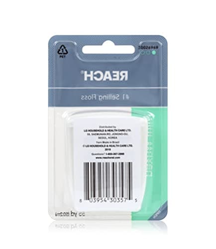 Reach, Waxed Dental Floss, Mint, Plaque Remover for Teeth, Shred Resistant, Floss Slides Smoothly, Easy to Use, Waxed, Deep Cleaning Teeth, Oral Care, Pfas Free, for Adults and Kids, 55 yd, 1 Count — view 4