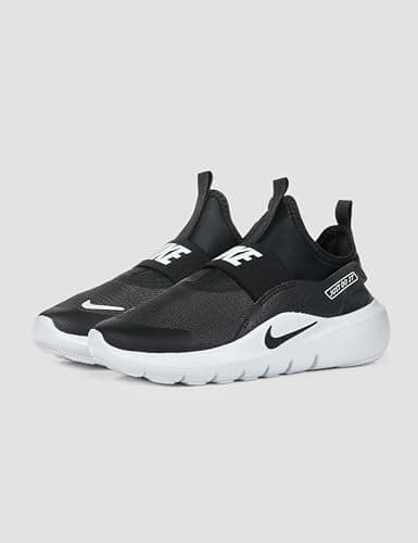 Nike Little Kid's Flex Runner 4 Running Shoe, Black/Black-White, 1Y — view 4