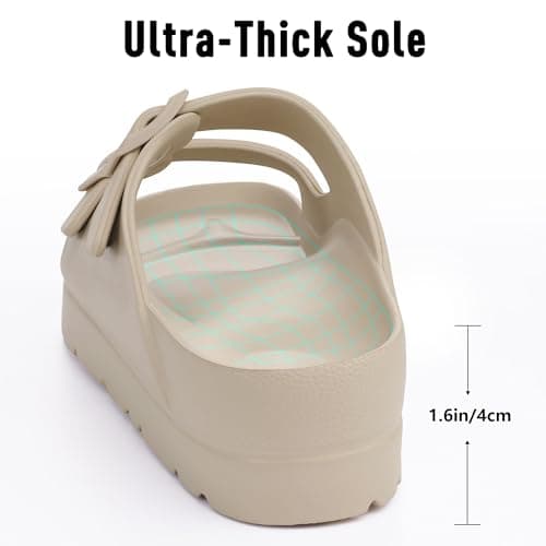 Goosecret Women's Comfortable Arch Support Walking Platform Sandals — view 6