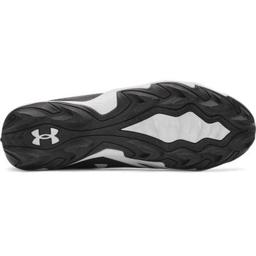Under Armour Men's Spotlight Hammer Football Cleats, (001) Black/White/White, 9, US