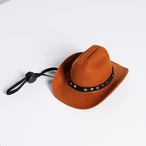 choyaxo Pet Cowboy Costume Halloween Costumes for Dogs Cat Cowboy Hat with Bandana Scarf (Medium) — view 2