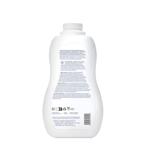 ATTITUDE Floor Cleaner, EWG Verified, Streak-Free, Vegan & Plant-Based for Tile, Wood & Laminate Floors, Made in Canada, Citrus Zest Scent, 1.04 Liters — view 6