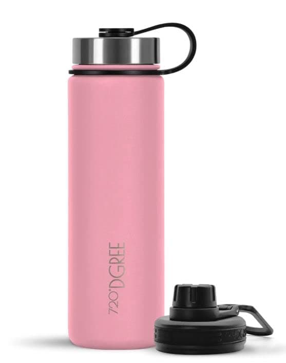 720°DGREE Botella Agua Termo Acero Inoxidable “noLimit“ – 410ml, 530ml, 710ml, 950ml, 1200ml - Sin BPA Free, Antigoteo y Prueba de Fugas - Frasco térmico, Cantimplora Aislada +Cubierta Deportes Gratis