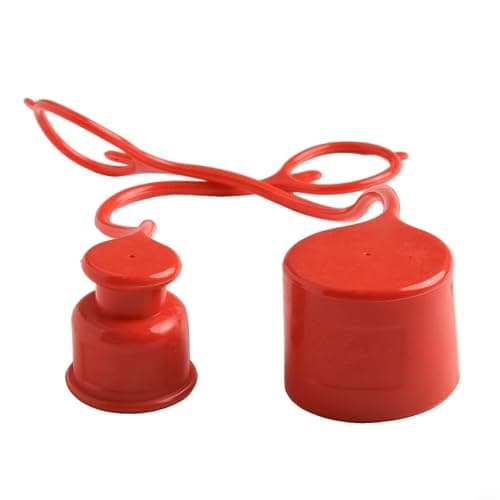Flat Face Hydraulic Coupler for Skid Steer Loader Fitting Protectors, Heavy Duty PVC Rubber Dust and Guards for Quick Connectors, Red, 2 Sets(3/4) — view 2