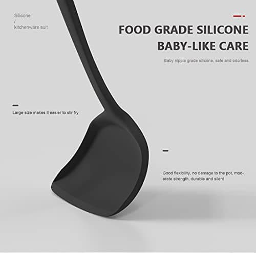 Silicone Cooking Utensils Set - 446°F Heat Resistant Kitchen Utensils,Turner Tongs,Spatula,Spoon,Brush,Whisk,Kitchen Utensil Gadgets Tools Set for Nonstick Cookware,Dishwasher Safe (BPA Free) — view 3