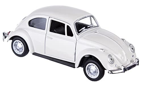 Berry President 1967 Classic Beetle Bug Vintage 1/32 Scale Diecast Metal Pull Back Car Model Toy for Gift/Kids (Beige) — view 4
