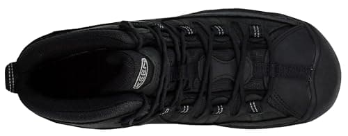 KEEN Men's Targhee 2 Mid Height Waterproof Hiking Boots, Black/Black, 10 — view 4