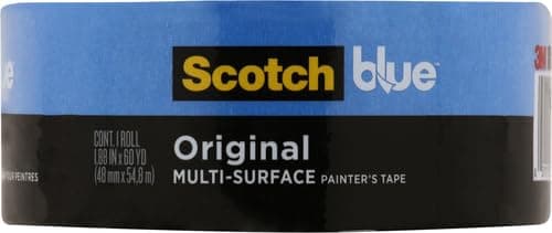 ScotchBlue Original Multi-Surface Painters Tape, 2 Inch Wide (1.88 in. x 60 Yds), 1 Roll Blue Paint Tape Protects Surfaces & Removes Easily, Masking Tape for Indoor and Outdoor Use (2090-48NC)