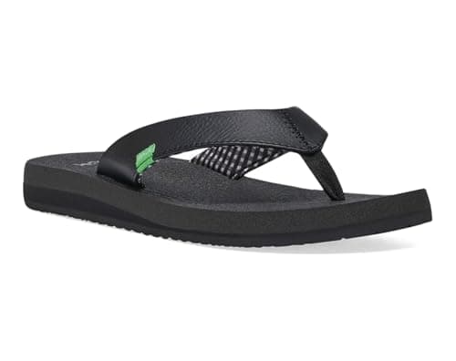 Sanuk Yoga Mat - Cushioned Sandals - Women's Ebony - 9