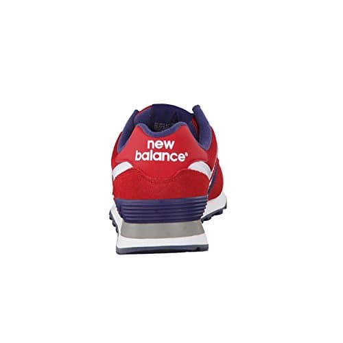 New Balance Unisex 574 V2 Lace-Up Sneaker,Red/Navy,Men 7.5 / Women 9 — view 6