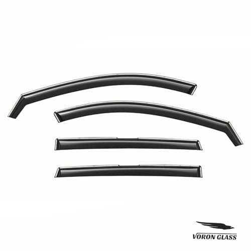 Voron Glass in-Channel Extra Durable Rain Guards for Mazda CX-90 2024-2026, Window Deflectors, Vent Window Visors, 4 Pieces - 200685 — view 6