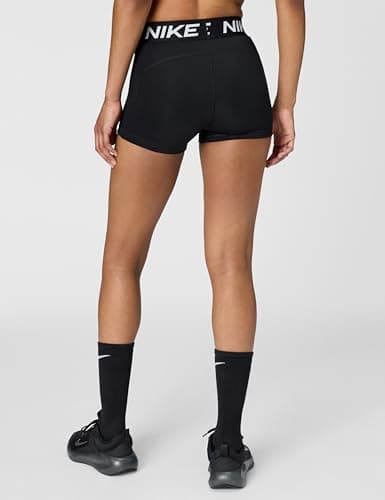 Nike Women's Victory 3in Short, Black/White, Medium — view 3