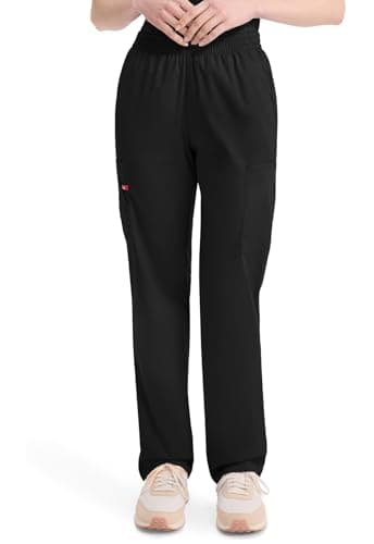 Dickies Women's EDS Signature Scrubs Missy Fit Pull-On Cargo Pant, Black, X-Large