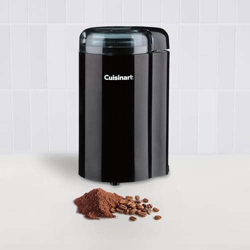 Cuisinart Coffee Grinder, One Touch Control Coffee Bean Grinder with Stainless Steel Bowl and Blades, 2.5 oz/70g Capacity Enough for 12 Cups, On/Off Switch with Safety Interlock, DCG-20BKN, Black — view 2