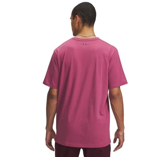 Under Armour Men's Sportstyle Left Chest Short-Sleeve T-Shirt, (659) Fuchsia Dusk / / Dark Maroon, X-Large