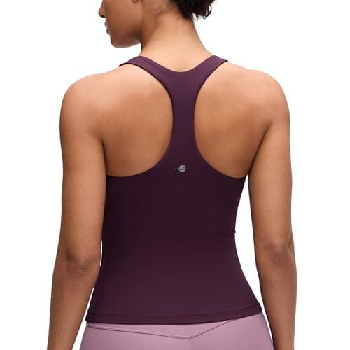 CRZ YOGA Butterluxe Racerback Tank Tops Deep Purple Small