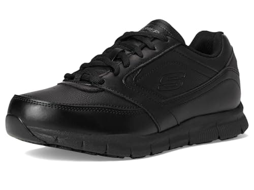Skechers for Work Women's Nampa-Wyola Food Service Shoe, black polyurethane, 5 M US — view 7