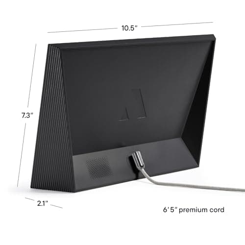 Aura Carver WiFi Digital Picture Frame | The Best Digital Frame for Gifting | Send Photos from Your Phone | Quick, Easy Setup in Aura App | Free Unlimited Storage | Gravel with White Mat — view 3