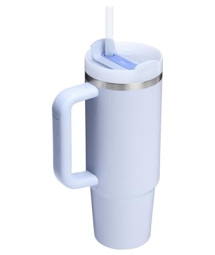 STANLEY Quencher H2.0 Tumbler with Handle and Straw 30 oz | Flowstate 3-Position Lid | Cup Holder Compatible for Travel | Insulated Stainless Steel Cup | BPA-Free | Dew Drop — view 2